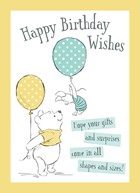 kids birthday disney winnie the pooh card